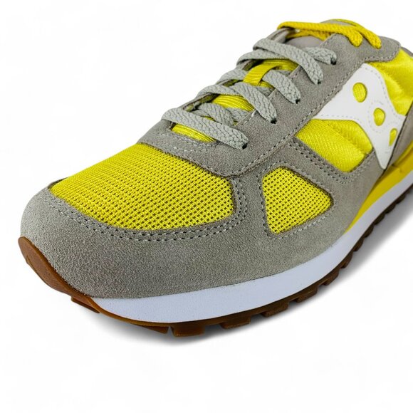 Saucony Shadow Original Men's Shoes Yellow Grey Athletic Sneakers S2108-882 - Picture 8 of 10